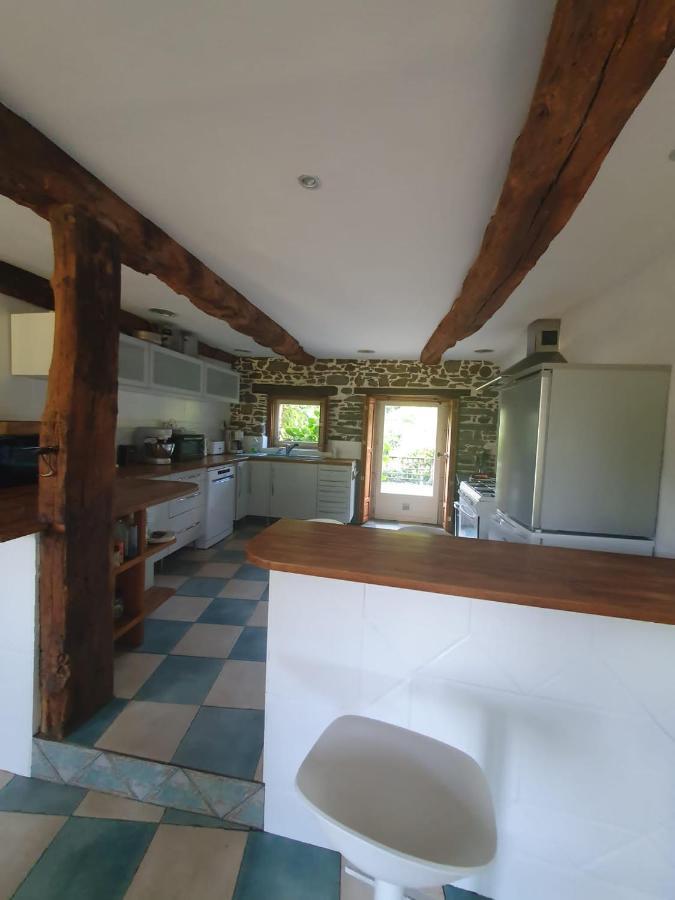 Maison En Pierre Dans Son Nid De Verdure Roz-Landrieux Екстериор снимка